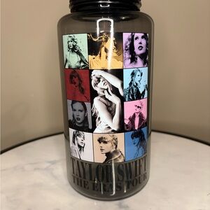 Taylor Swift The Eras Tour Tinted Clear Water Bottle w/ Screw Lid Concert Merch